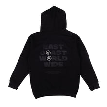 GRVTY "East Coast Worldwide" Hooded Sweatshirt (Black) - GRVTY