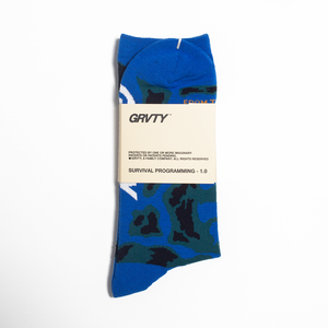 GRVTY Swamp Print Sock Sample